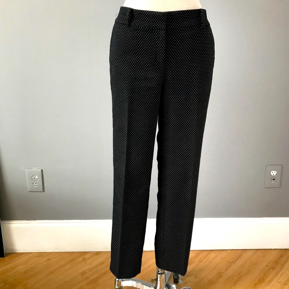 Ann Taylor back & White polka dot pants